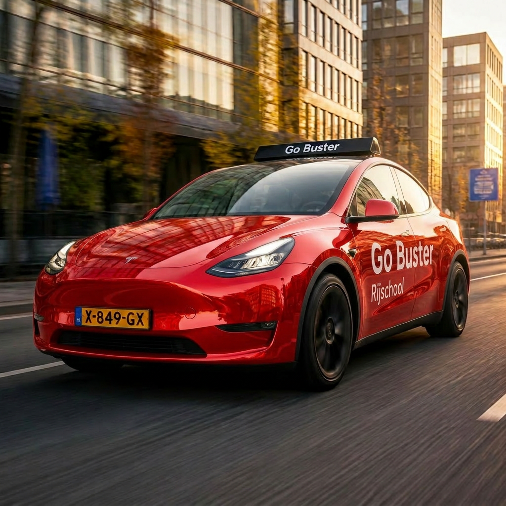 Go Buster rijschool auto in Den Haag